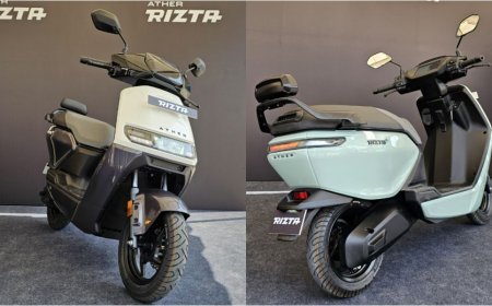 Ather Rizta Launches with IP67 Battery and Magic Twist from ₹1.30 Lakh — 159 km Range & Smart Safety Features